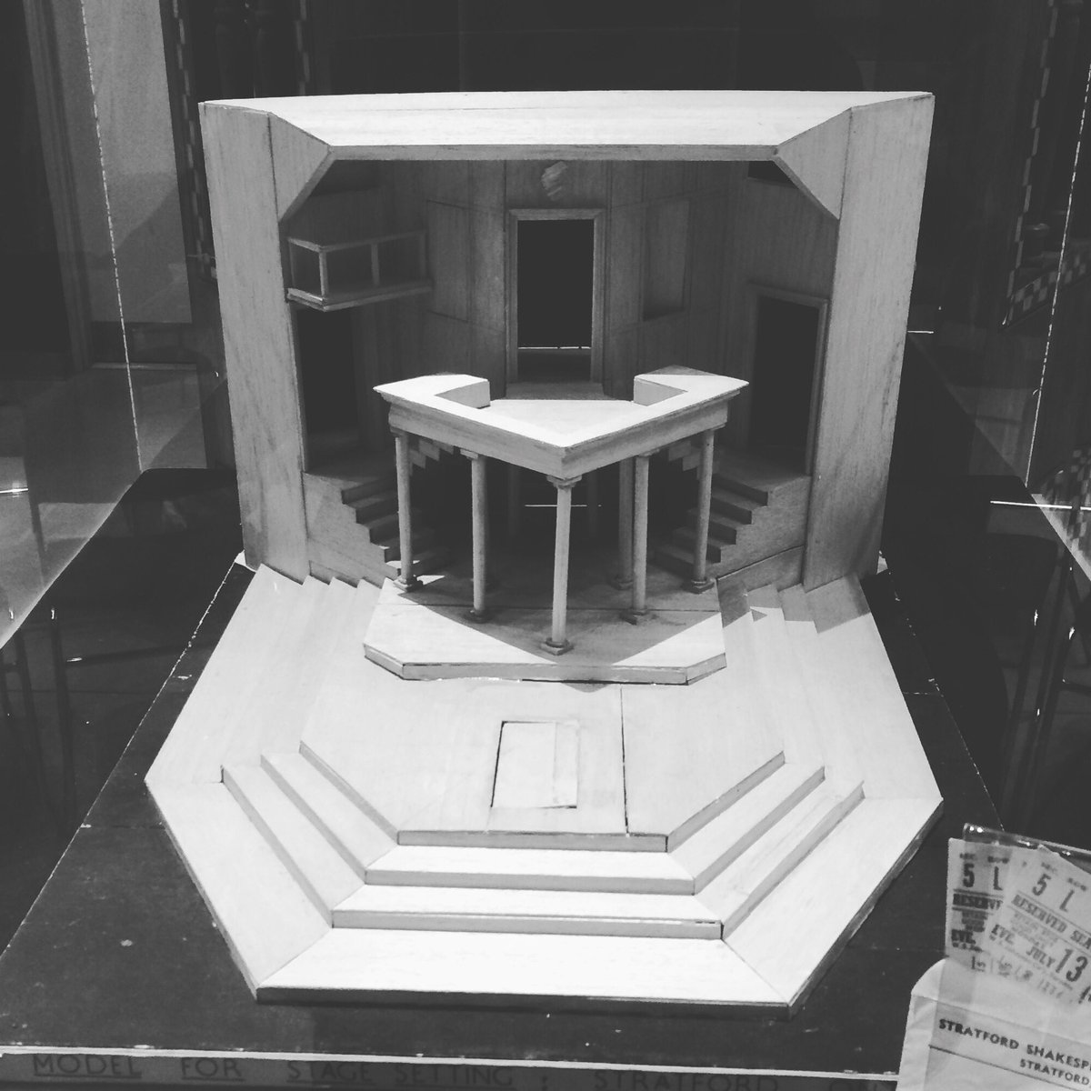 Had a great tour of <a href="/stratfest/">Stratford Festival</a> warehouse. I recommend the archives. Tours on this summer! (Original stage model)
