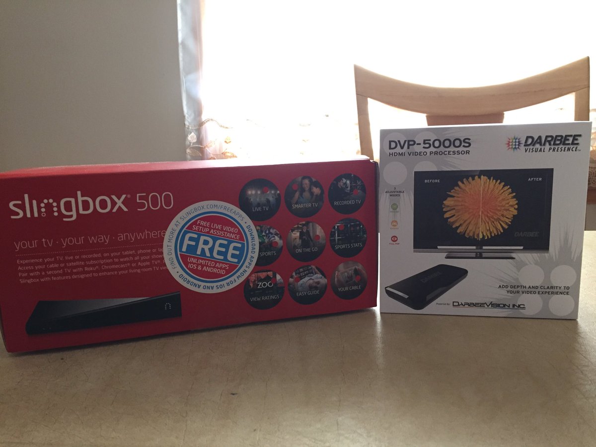 theguycornernyc's tweet image. This could be a match made in heaven. Can't wait to check them both out. #tech #reviews #slingbox #darbee