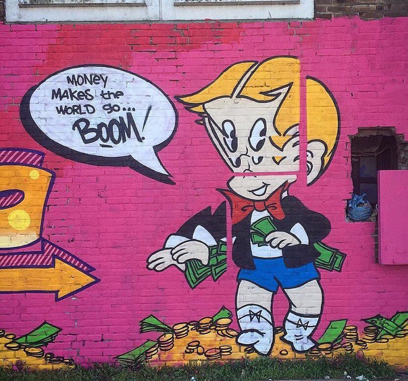 littlewisehen's tweet photo. Der kleine Kapitalist... 

#StreetArt https://t.co/9SBWTC9NOY