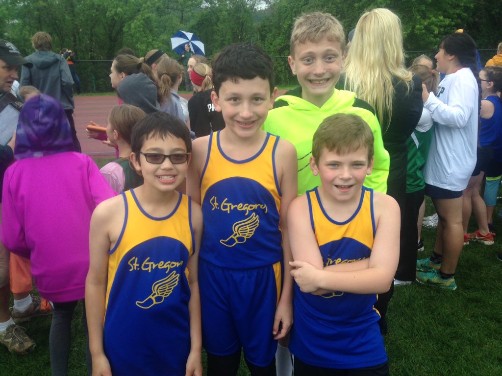mark7669's tweet photo. Ready for relays @ DOP JV&amp;Varsity T&amp;F Champs. Go @Saint_Gregs Wolves! https://t.co/iN1p1ZkSSK