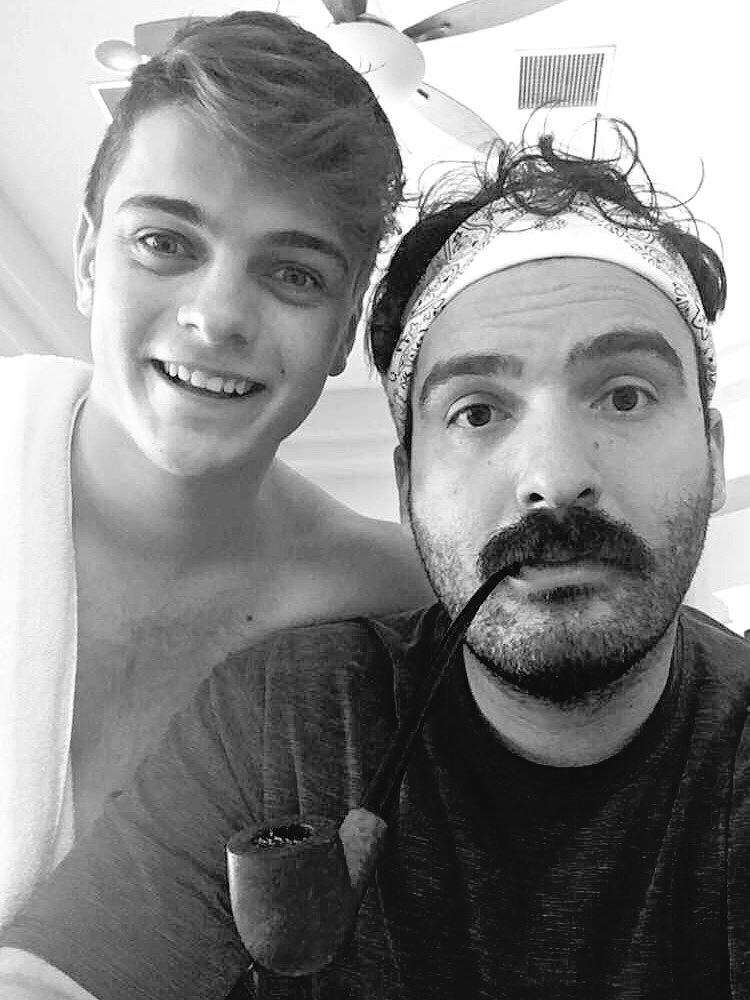 john's tweet photo. Happy birthday to my other little brother @MartinGarrix. I love you. https://t.co/9jWk1ojHPY