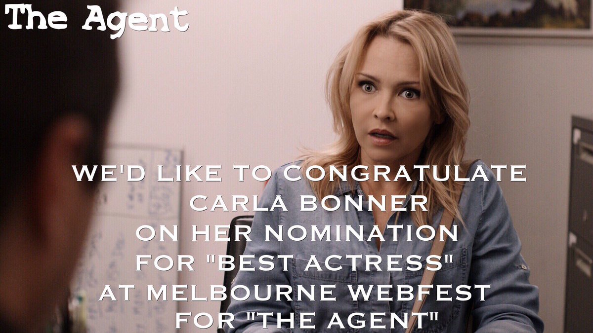 Congrats to <a href="/carlabonner3/">TheRealCarlaBonner</a> for her #BestActress nomination @MelbWebFest #carlabonner <a href="/neighbours/">Neighbours</a>