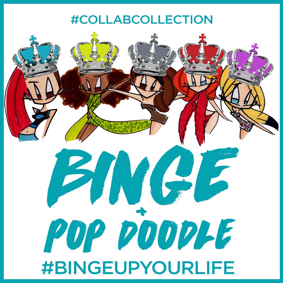 BingeDesigns's tweet photo. Our first #CollabCollection feat. @SamWatts82 aka Pop Doodle! Avail 20.05.16 EXCLUSIVELY at https://t.co/9KSO53cLpV https://t.co/0HHBoJKYI4