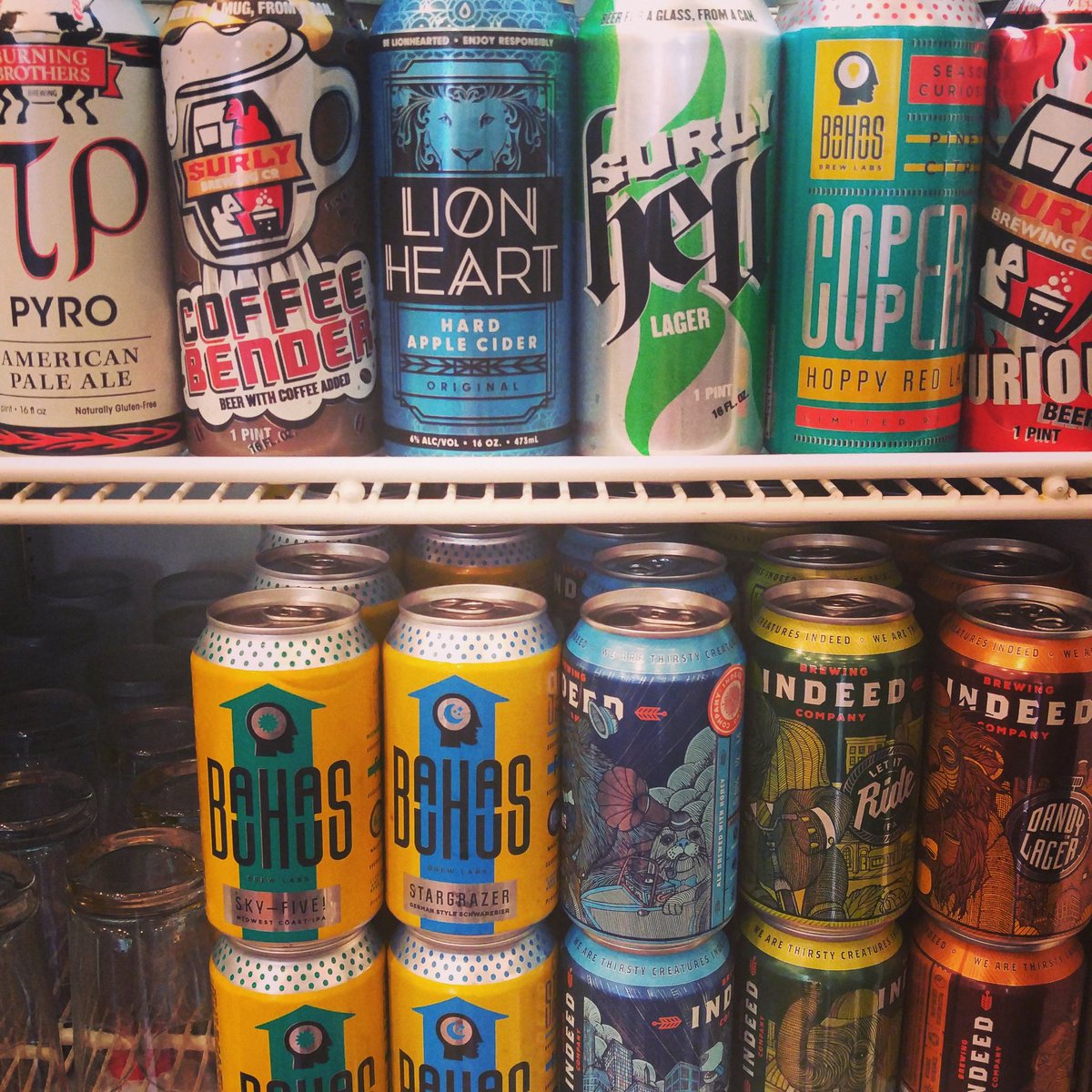 caferacermn's tweet photo. #MnCraftBeerWeek #drinklocal with us. @BurnBrosBrew @surlybrewing @LionheartCider @BauhausBrewLabs @indeedbrewing https://t.co/qPfQsd3pwt