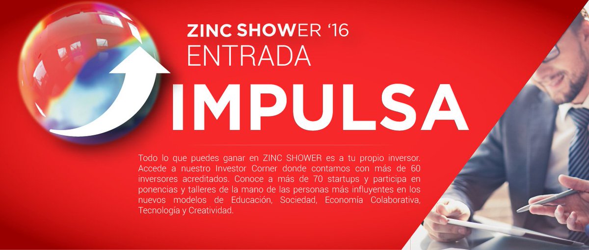 Mira todo lo que puedes hacer con tu entrada IMPULSA para #zincshower16 ¿a qué esperas? bit.ly/1eFL51K