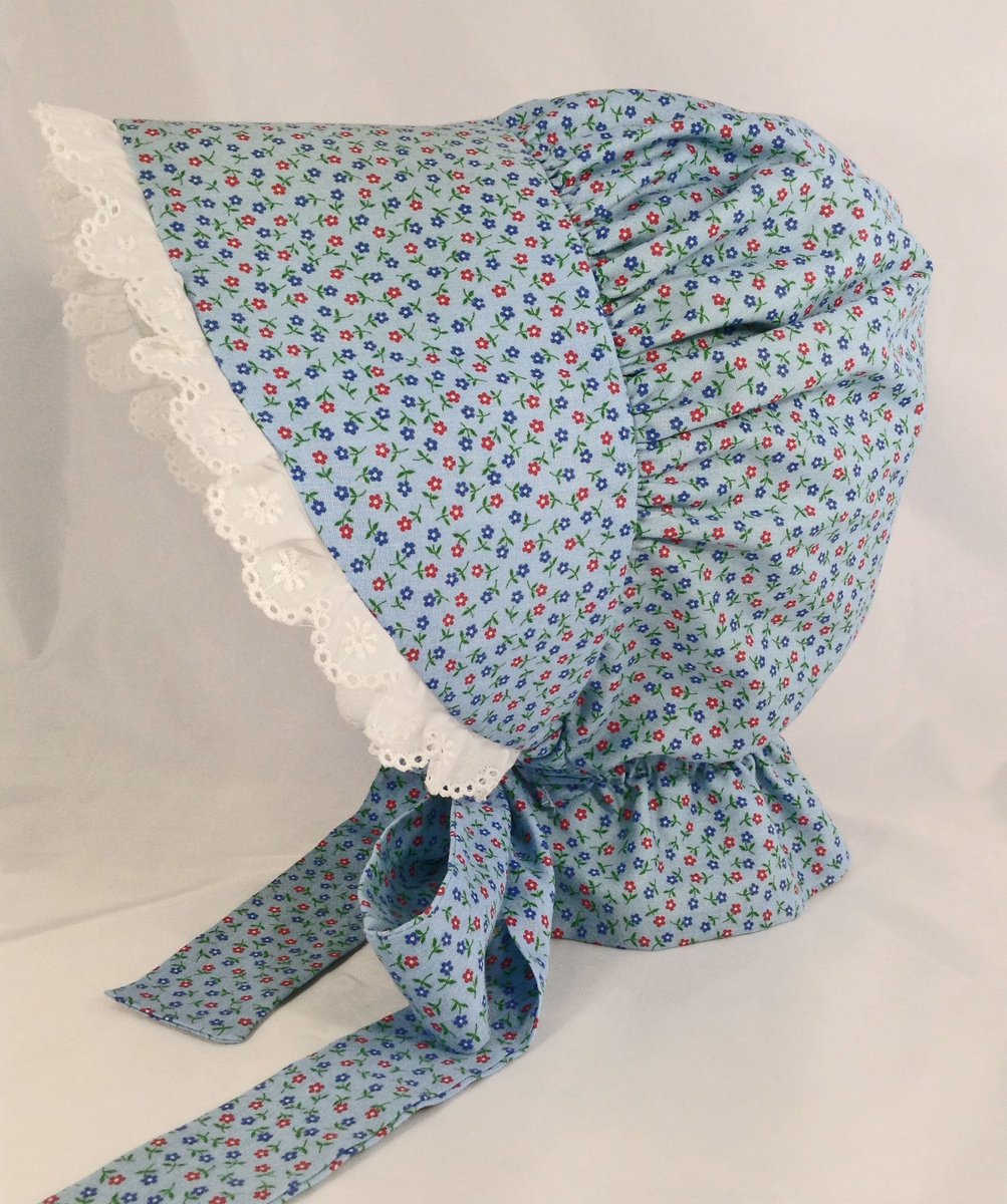 JoannKlander's tweet photo. #PioneerBonnet, Blue #CalicoBonnet, Womens Sun Bonnet, by #handcraftsbyjoann  https://t.co/ySlzp7Isyw via @Etsy https://t.co/WUIzTq3tq6