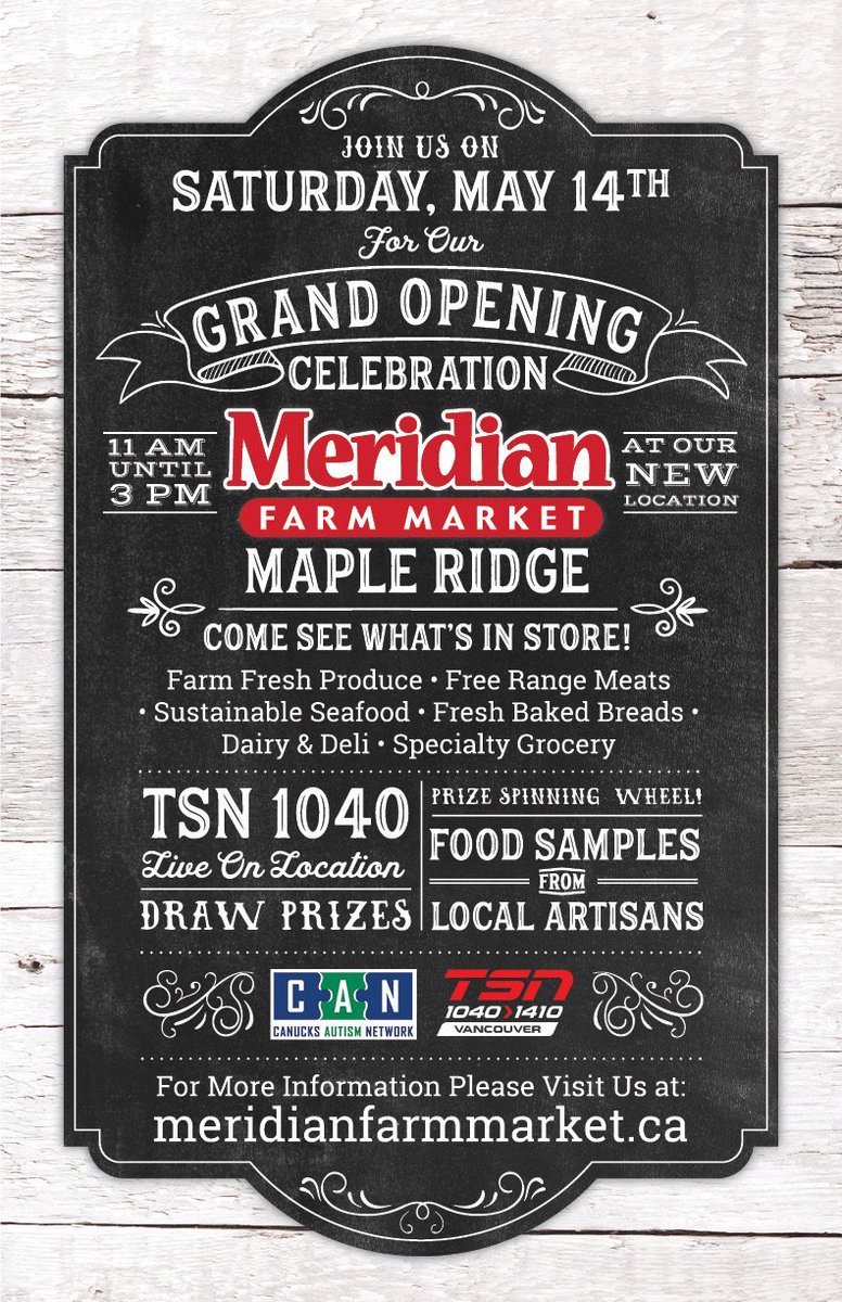 Join <a href="/MeridianMeatsBC/">Meridian Meats</a> today for their #MapleRidge store Grand Opening Celebration! #Scenic7BC