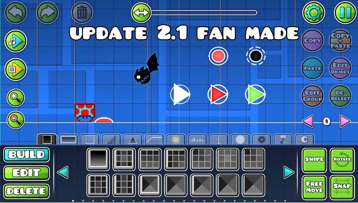 Viper_GD's tweet photo. @RobTopGames Geometry Dash 2.1 Editor Fan Made :'3 https://t.co/X0gmBlnWUZ