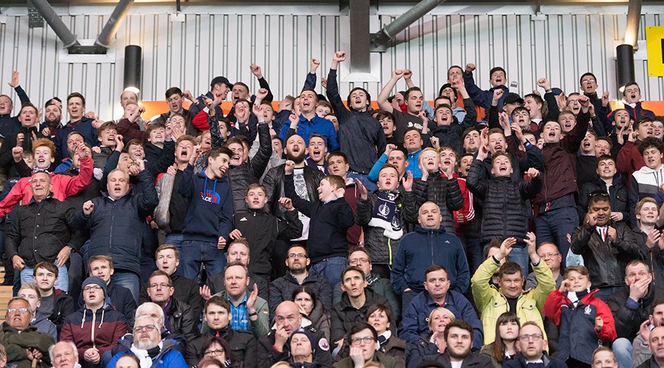 FalkirkFC's tweet photo. Can you spot yourself in the crowd from last night's match? Terrific support... #COYB https://t.co/uh1LLlOvu7