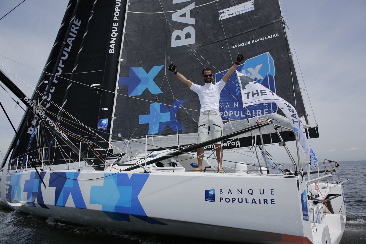 VoileBanquePop's tweet photo. #BravoArmel ! Vainqueur de #TheTransat, Armel remporte sa 1ère course en @IMOCA60 ! https://t.co/N3RSCGpIsa