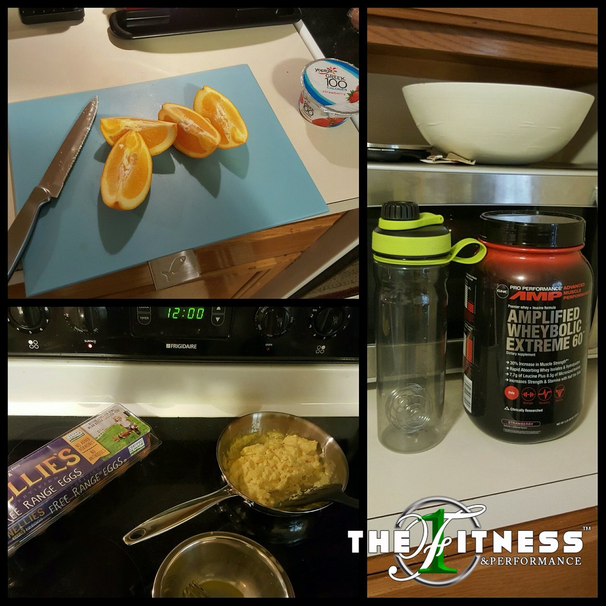 the1fitness's tweet image. Introducing #nutrition to my #8Week #FatShred #Challenge  #breakfast #eggs #proteinshake #freshfruit #greekyogurt
