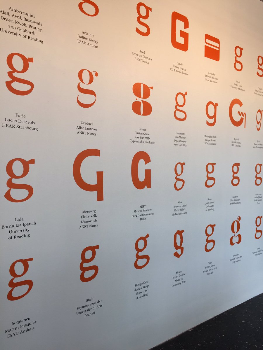 ampersanden's tweet image. #Typo exhibition #Pangramme #esalMetz #typedesign