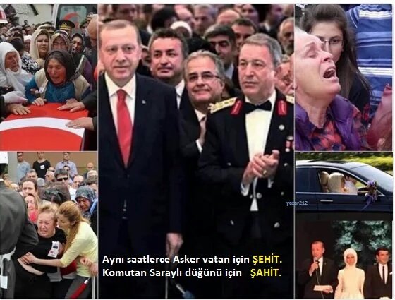Birileri vatan icin Sehit olur
Birilleri de Saray icin Sahit
Sonraki donemde akp milletvekili

 #HulusiAkarİstifa