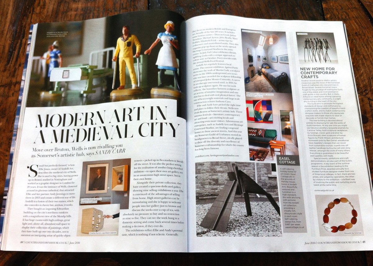 AndelliArt's tweet photo. A huge thanks for the fantastic article about Andelli Art &amp; @CottageEasel in the June issue of @CountryandTown https://t.co/wN664dQoTh