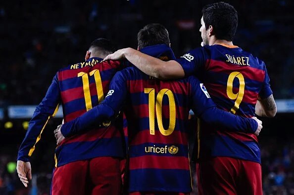Alma_Cule's tweet photo. La #MSN acordó ayudar a Suárez a ser el máximo goleador. Lo han logrado. Cero egoísmo. #Cracks https://t.co/14vApCCBe1