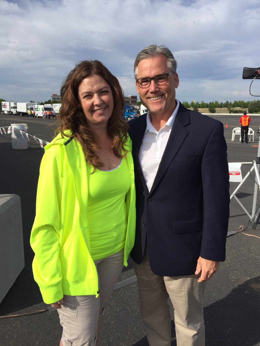 ATAPatThomas's tweet photo. Having a great day with Julie Pipal at the Idaho Trucking Association truck driving championships. https://t.co/W5As1bJD7e