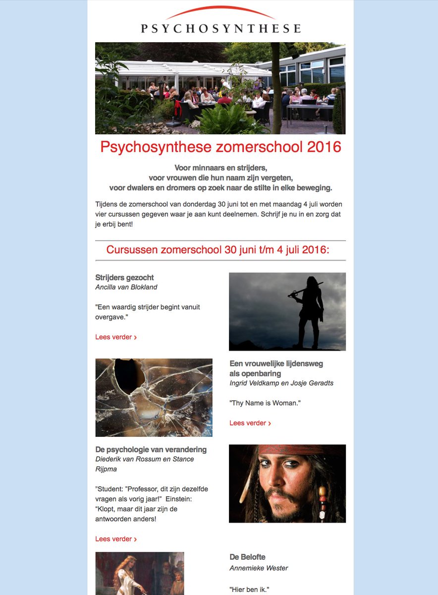 Heb je onze nieuwsbrief voor de zomerschool al gelezen? We hopen dat jij ook komt! eepurl.com/bZT3i9
