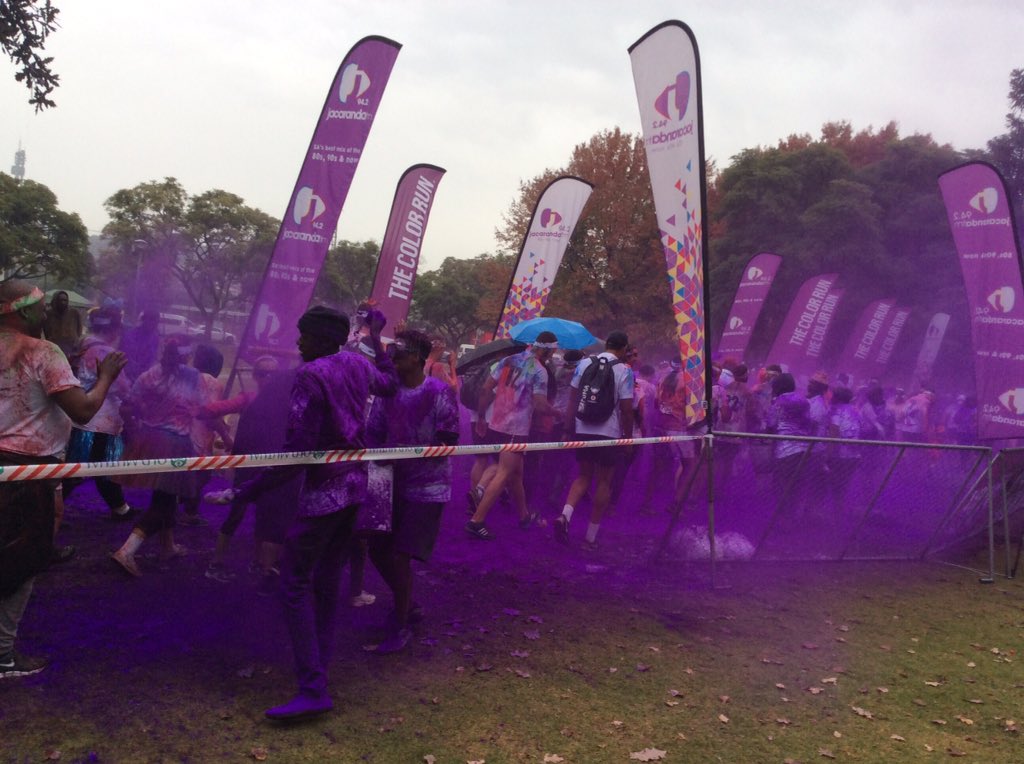 CityTshwane's tweet photo. @TheColorRunSA @thebluebulls @medihelpsa We came, we saw, we conquered #TshwaneColorRun #Happiest5kRun https://t.co/NUO0dE9pda