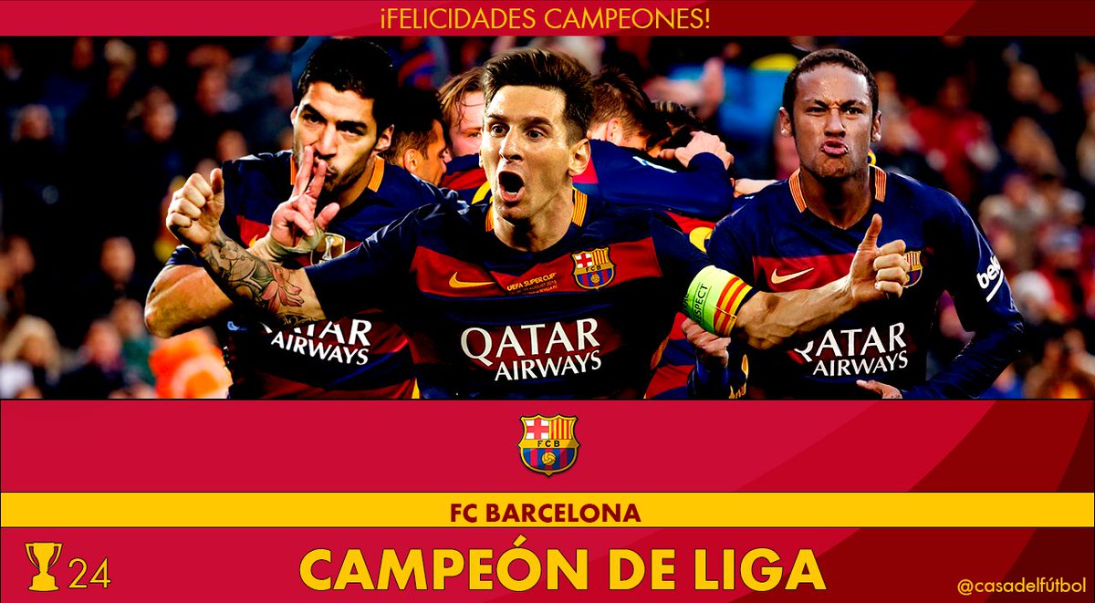 MPlusDeportes's tweet photo. ¡El Barcelona, campeón de Liga! https://t.co/cLSfgGuL4u