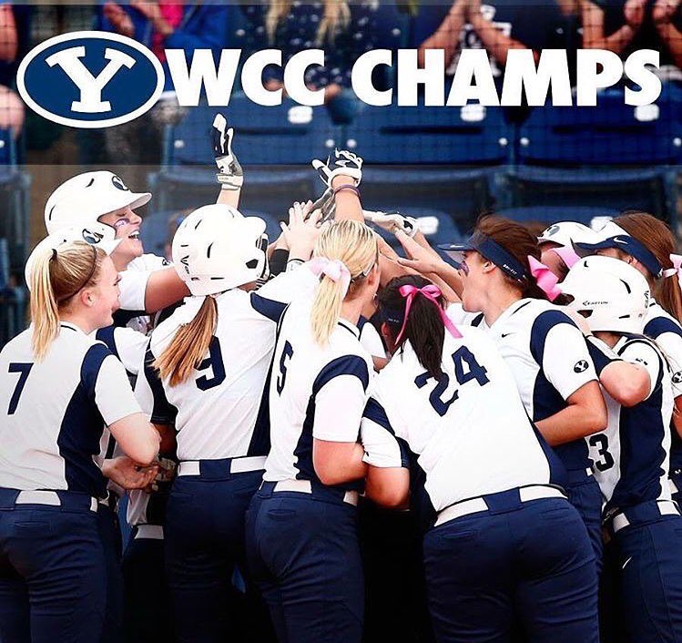 The only guarantees at BYU are terrible parking options, long testing center lines, and softball conference titles 🏆