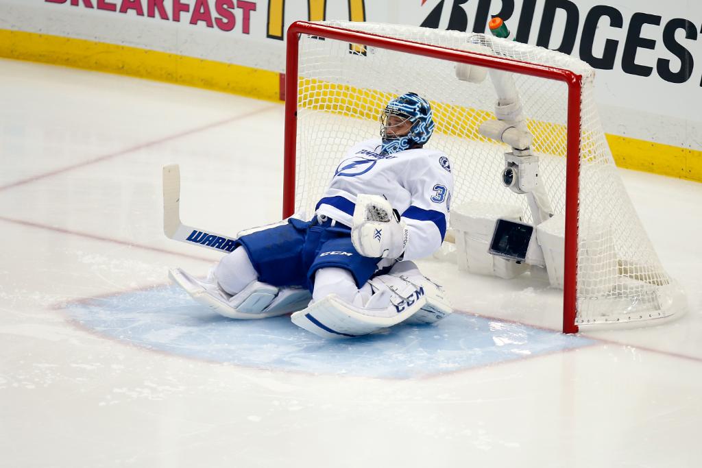 NHL's tweet image. Just another hurdle for the @TBLightning. s.nhl.com/6016Bo0O2 #StanleyCup