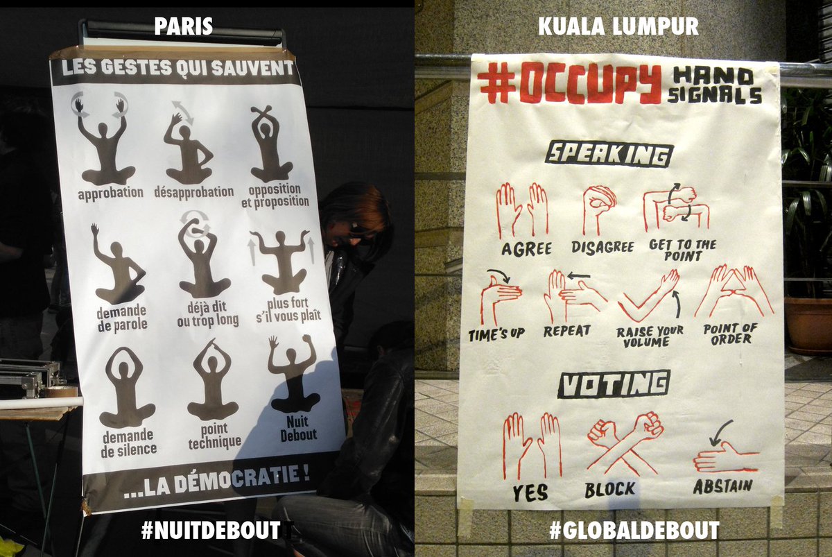 We speak different languages, but the language of real democracy is the same.
#GlobalDebout #NuitDebout #15M #15May