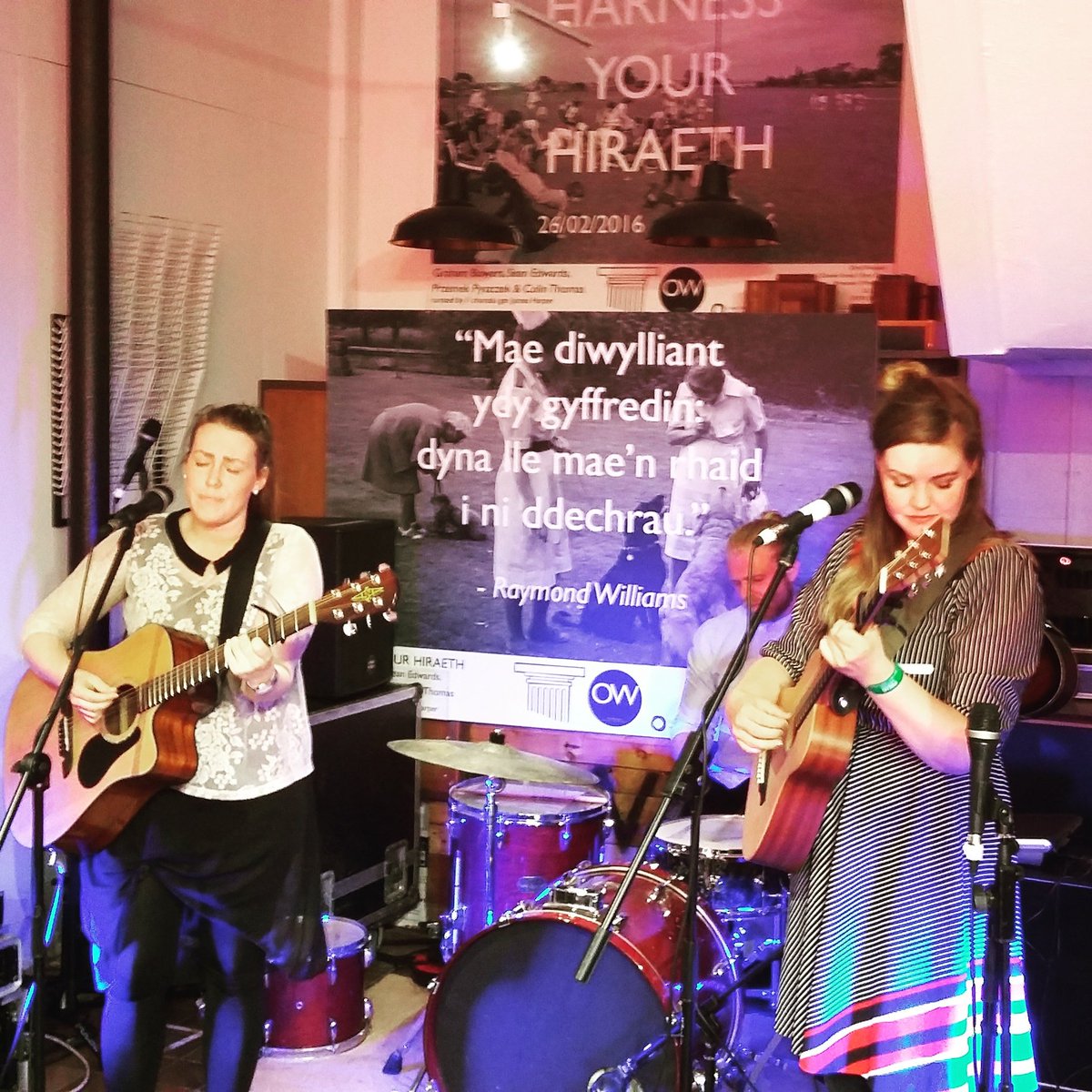 <a href="/hinemoaband/">Hinemoaband</a> were awesome today. I loved their version of 'Streets of London' #FocusWales2016