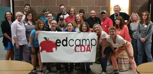 EdcampCda's tweet photo. All the right people showed up for the first #edcampCdA Thanks for giving #edcamp a shot! https://t.co/GBBSJxWVvI