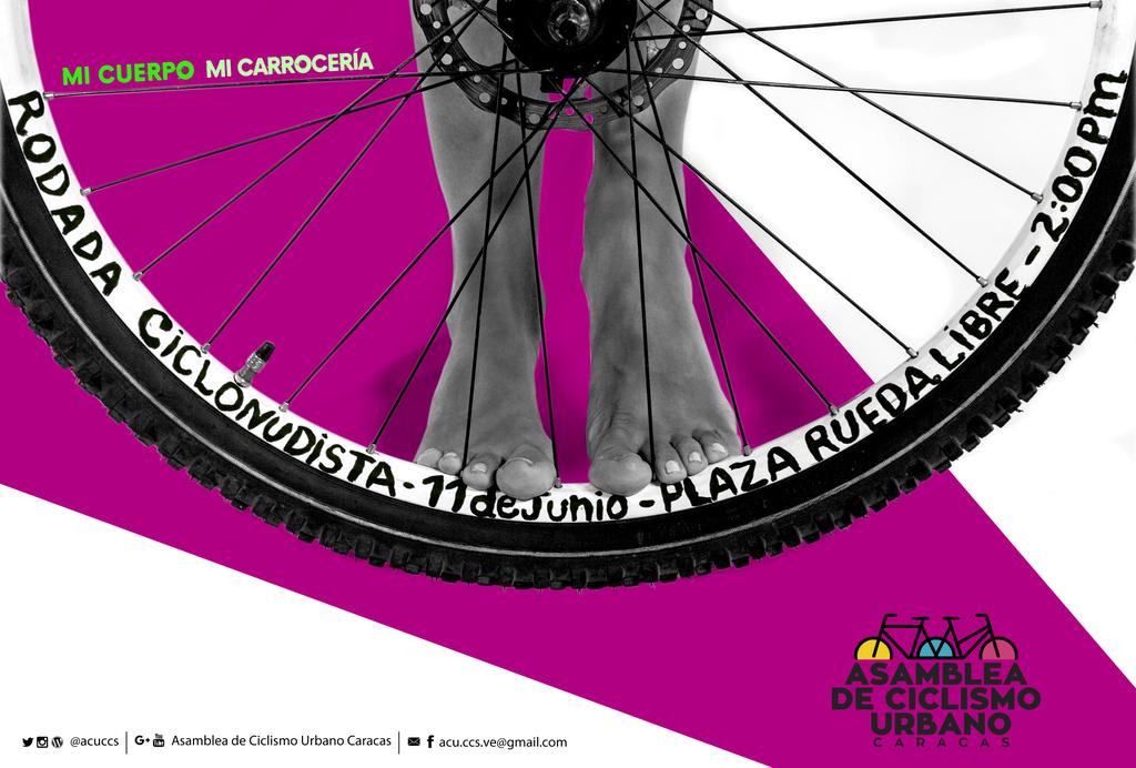 AcuCcs's tweet photo. 4ta #CicloNudistaCCS2016 es una realidad. Salimos a rodar desde la Plaza #RuedaLibre. +Info: https://t.co/vRm6wh3RT8 https://t.co/rdGyJIjCUJ