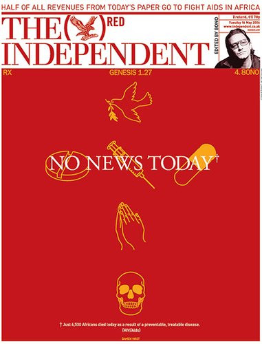 #periodismo el #diario "The Independent" dejó el #papel y se publica solo en digital. Portada editada x Bono de U2