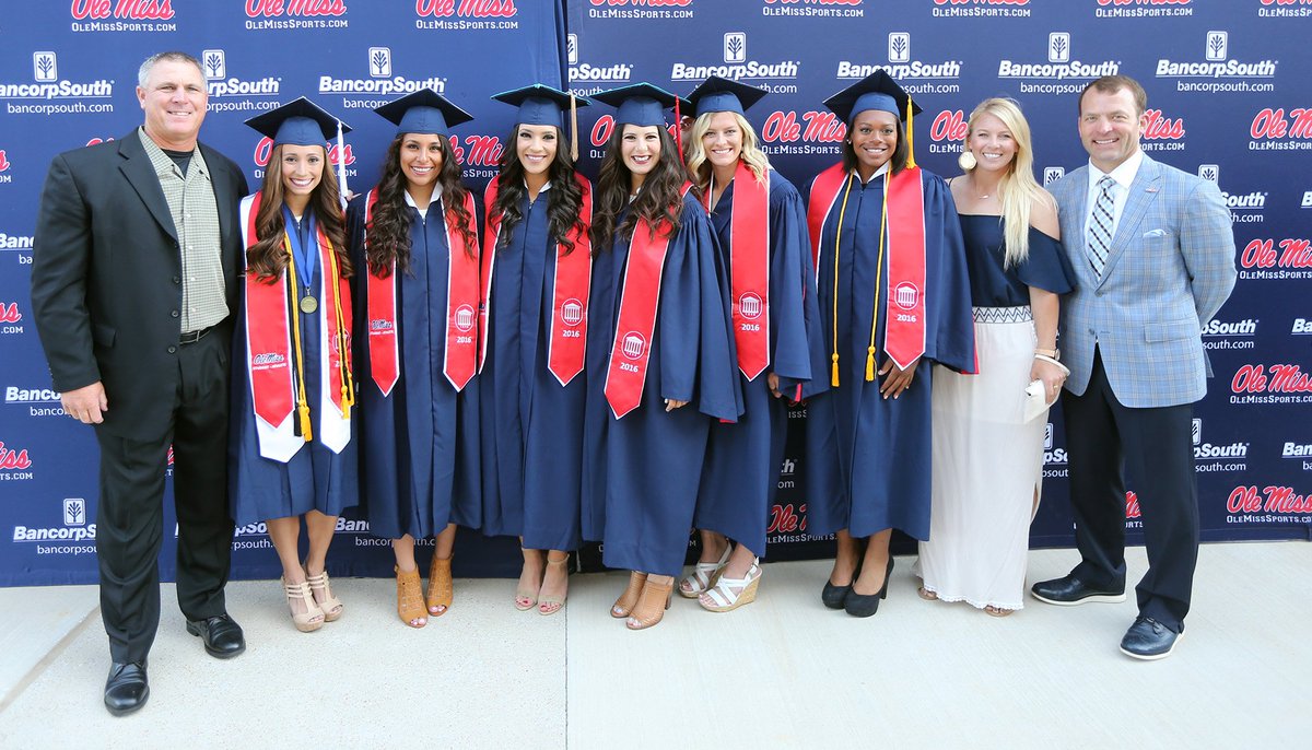 OleMissPix's tweet photo. Congrats to our @OleMissSoftball
graduating seniors! #HottyToddy #Graduation2016 https://t.co/5U8Jr1Egb8
