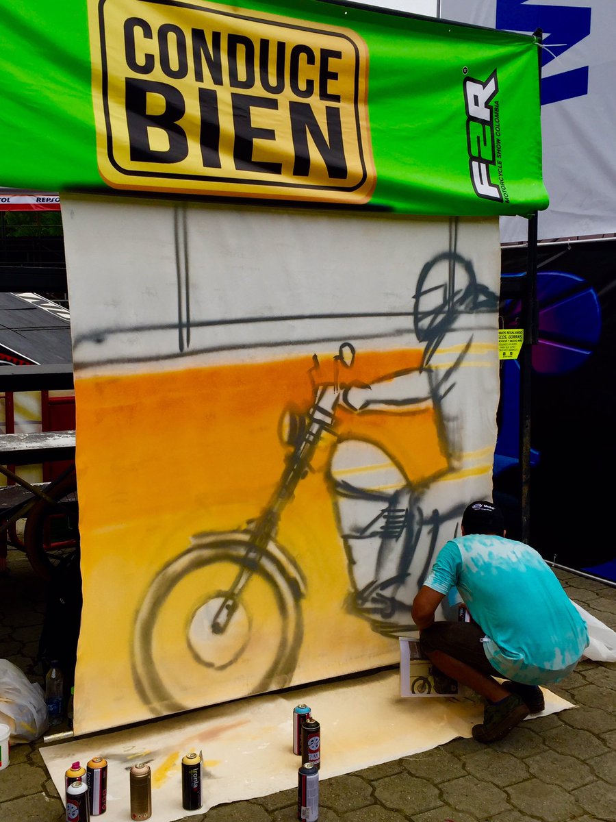 #Feria2Ruedas fostering #creativity in #Medellin #Colombia #motorcycle #conducebien