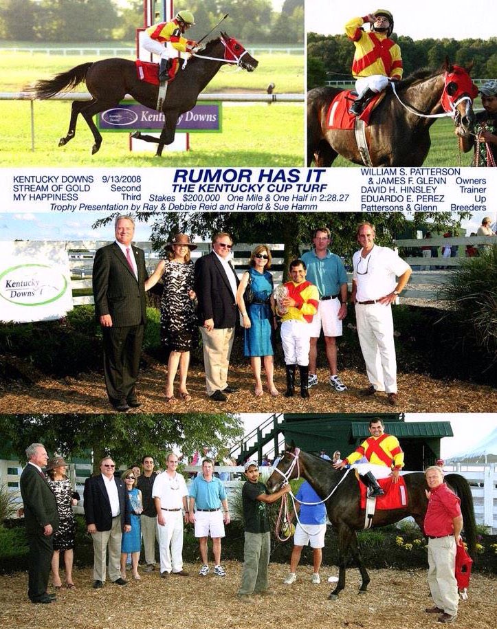 Happy belated Birthday to Rumor Has It, the G3 Kentucky Turf Cup winner turned 15 yesterday!