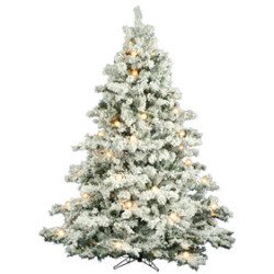 buicatherle1973's tweet image. $272.05 Off #Vickerman Flocked Alaskan 7.5-Foot Christmas Tree w/800 Clear Mini Lights and G50 Lights and 1495 Tips…