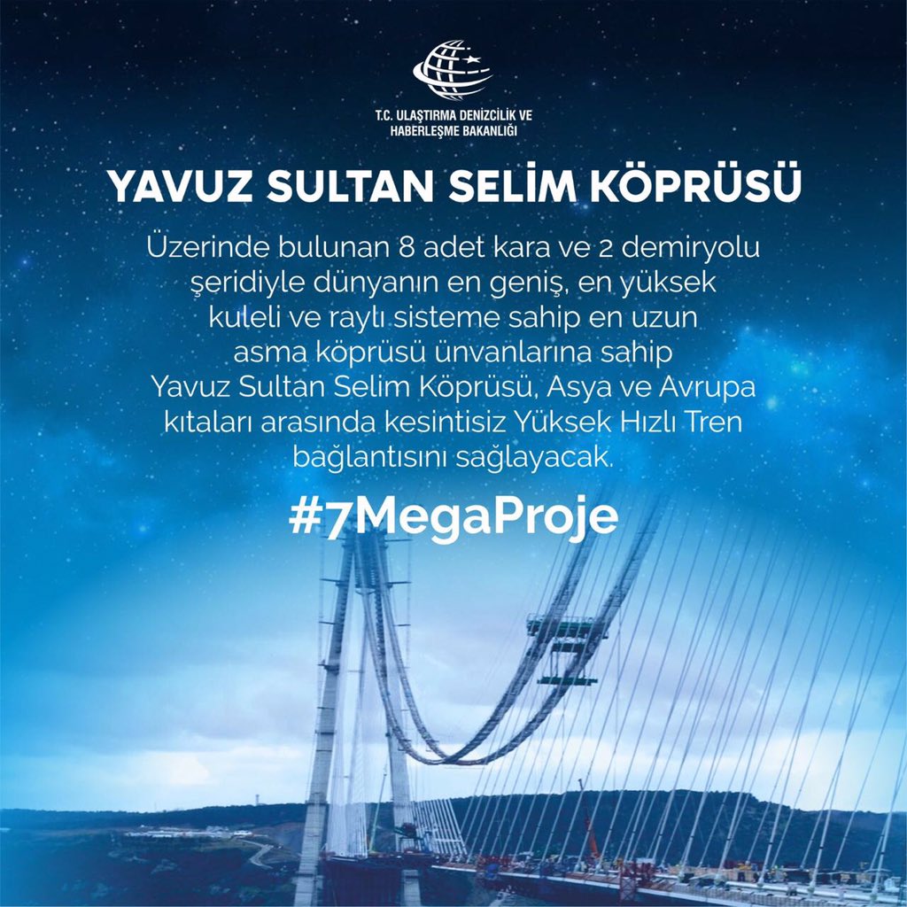 KSurekli's tweet photo. Milletimizin yıllardır daha güvenli ve rahat seyahatine zemin hazırlayan UDH Bakanlığımıza teşekkürler! #7MegaProje https://t.co/GXASAu2VZP