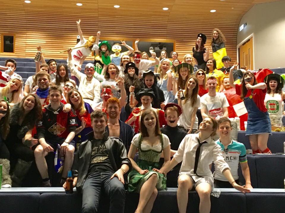 anny_hughes's tweet photo. @grahnort what are final exams??? Celebrating Eurovision in full style, the musicals society at Bath Uni!!! https://t.co/mg36fpU2Jk