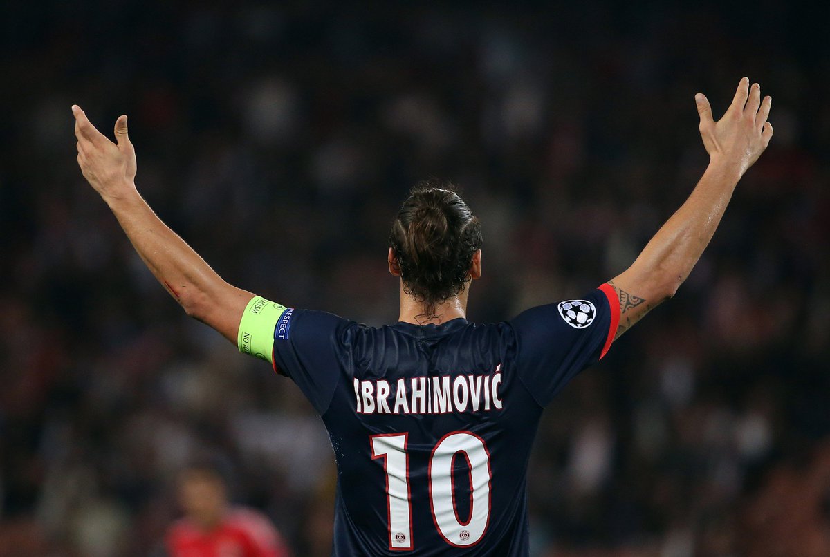 RTLFrance's tweet photo. EN DIRECT - Zlatan Ibrahimovic marque pour son dernier match en Ligue 1 (1-0) #PSGFCN > https://t.co/X9YXFxnEqa https://t.co/1LlZISFMHf