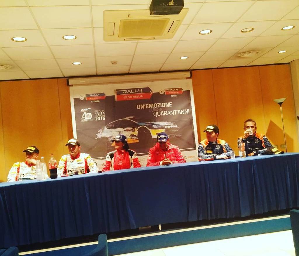 Catalin_Arroyo's tweet photo. #Rally1000miglia #conferenza #stampa #premiazione #postrally #ciwrc @lucapedersoli #fontana @tobiacavallini #Citroe… https://t.co/IQxrVBlOvQ