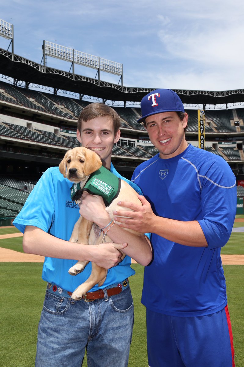 Rangers's tweet photo. Ready to have your ❤️ melted? 

@Dutch_Oven45 is sponsoring "Dutch" to be a guide 🐶 for the blind! #RangersDutch https://t.co/ICGJrgGURg