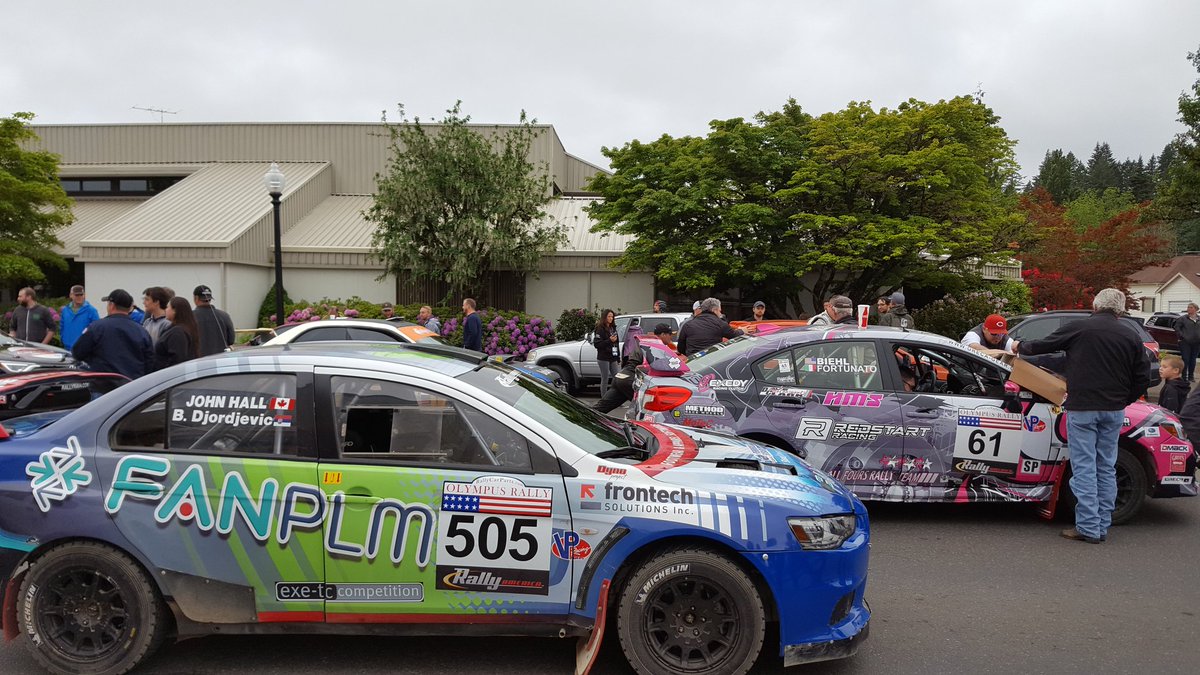 Redstart_Racing's tweet photo. Parc this morning in Shelton #redstartracing #AllFoursRallyTeam #olympusrally #rallyamerica https://t.co/dYlx56EpxR