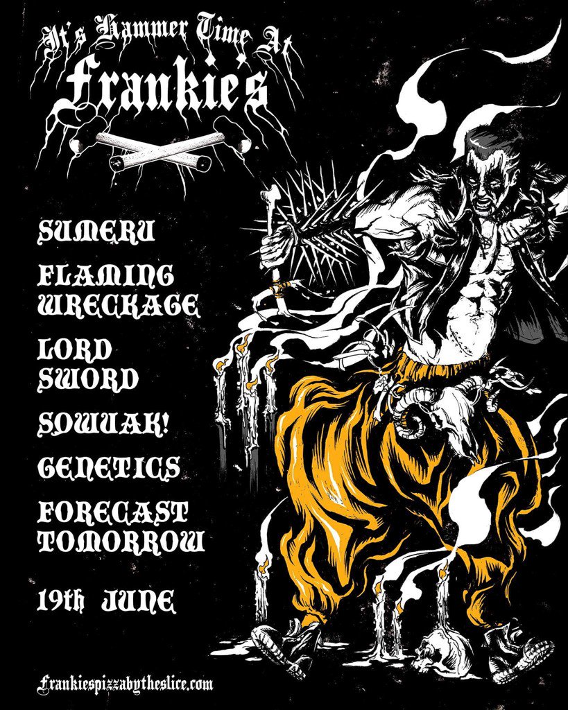 squawkband's tweet image. Next month.... Get some sQuawk! on yur fork at Frankies 

#HAMMERTIME