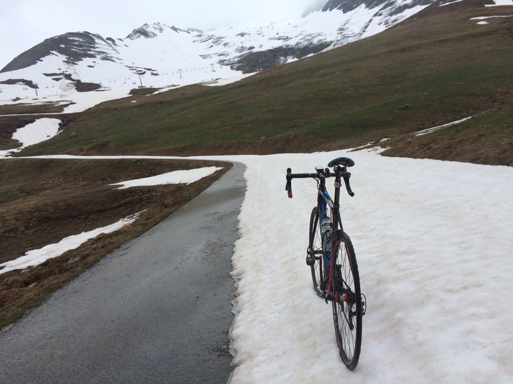 #Col de la Madeleinne unpassable 1km from summit