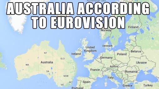 GavinDuffy's tweet photo. Australia should be in the #Eurovision ever since it moved last month. https://t.co/b39NQuUNqW