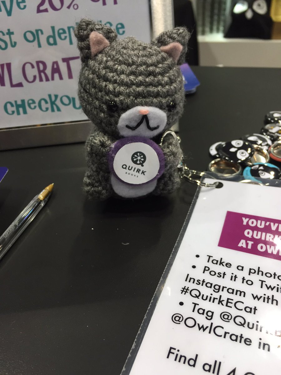 MusicalMeganR's tweet photo. #QuirkECat @quirkbooks @owlcrate https://t.co/HTDLL0Zouf