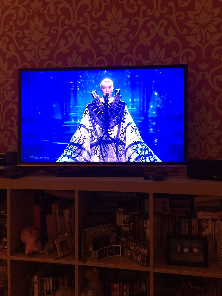 MissDaubs's tweet photo. Croatia's dress just won everything.... #Eurovision https://t.co/GvwnrWQjD1