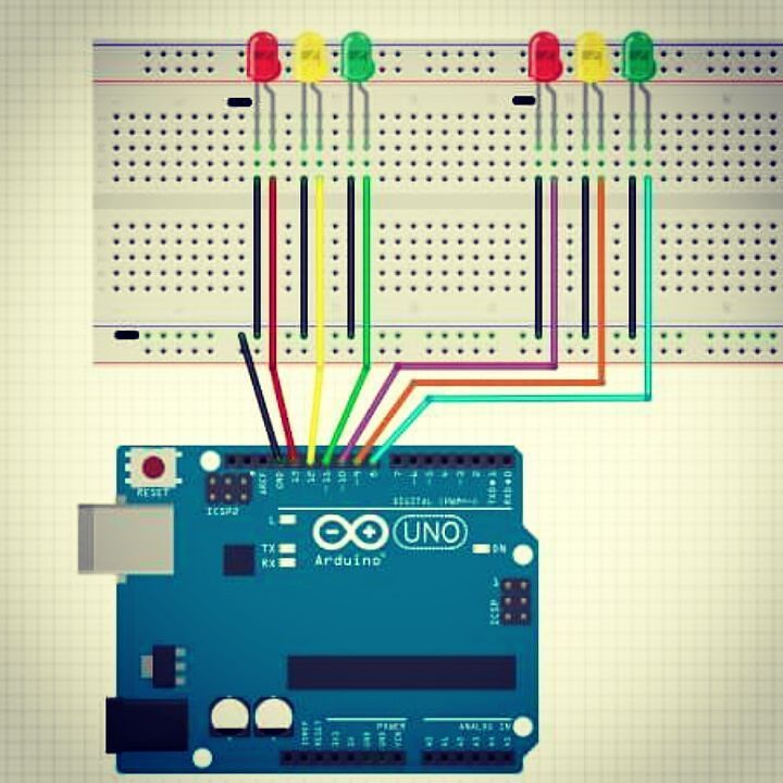 caudalfinIoT's tweet image. #arduino #arduinouno #arduinounor3 #trafficlight #trafficlights #semiconductor #semaforo #semafor #atmel #microcont…