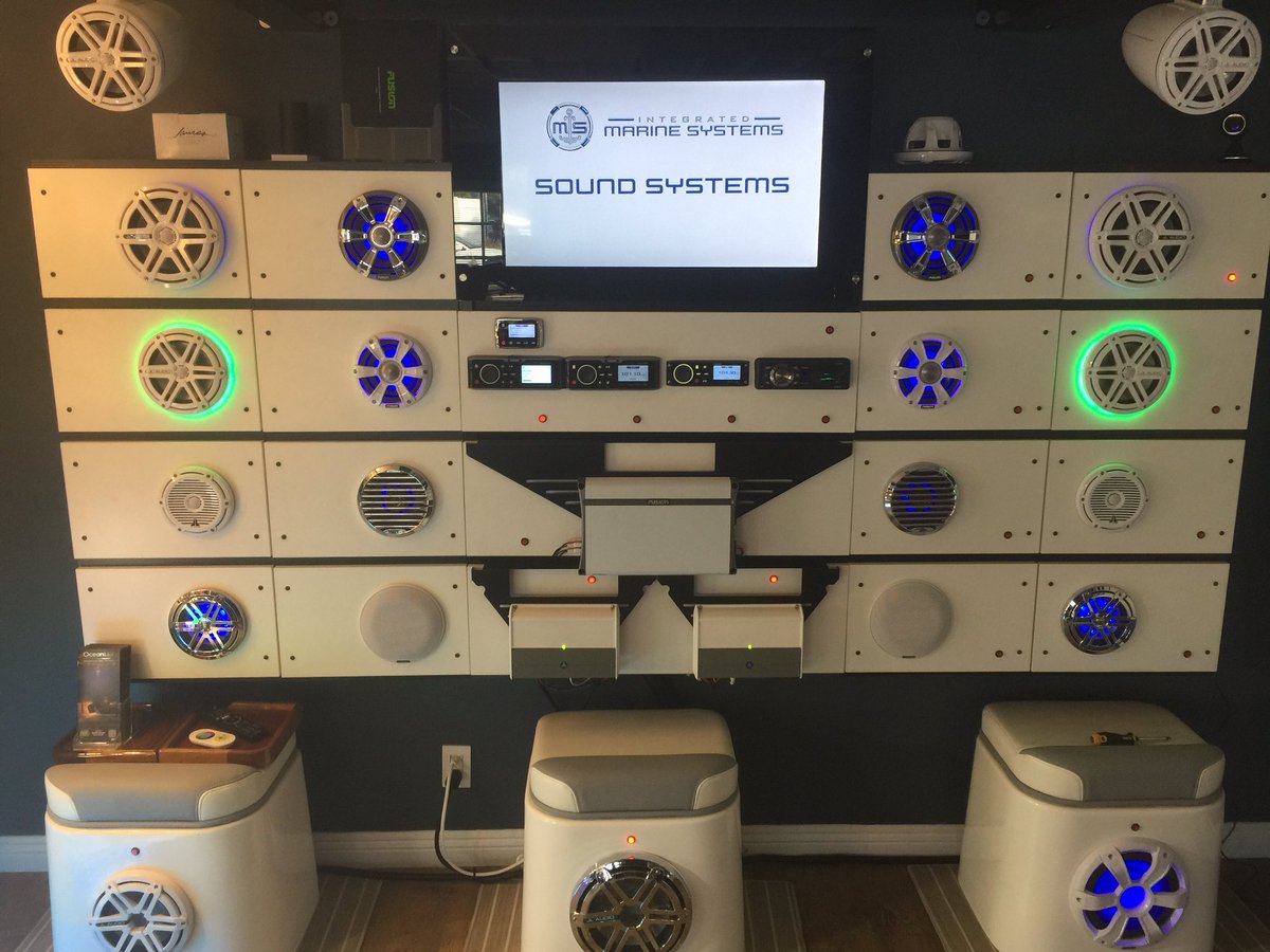 IntegratedMSys's tweet photo. Time to upgrade your sound system.  Visit our upgrade showroom and let's design yours.  @JLAudio @marinefusion https://t.co/OYkOe3fdUx