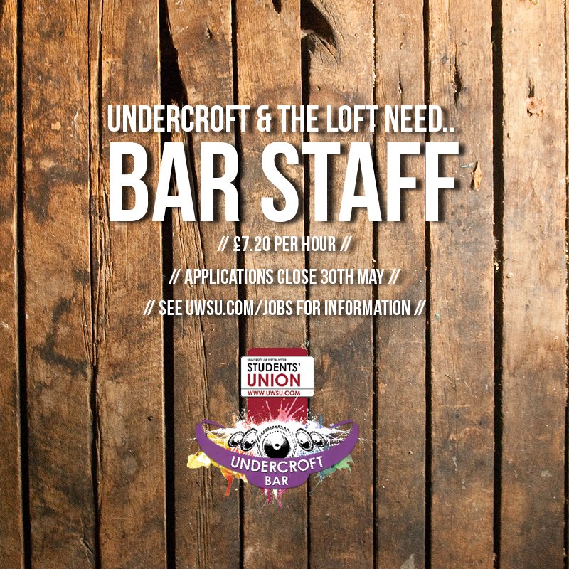 WestminsterSU's tweet photo. Can you pull a decent pint? Then this might be the job for you! https://t.co/QP7wi86CJy https://t.co/Ddb94W3hXw