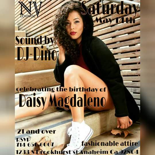NVLoungeOC's tweet photo. NV Lounge 
Hosting tonight Daisy Magdaleno 
Music by DJ-Dino 
 #dance #Nightclub #nightlife #Anaheimclubs #nvlounge https://t.co/3rrFhkuas4
