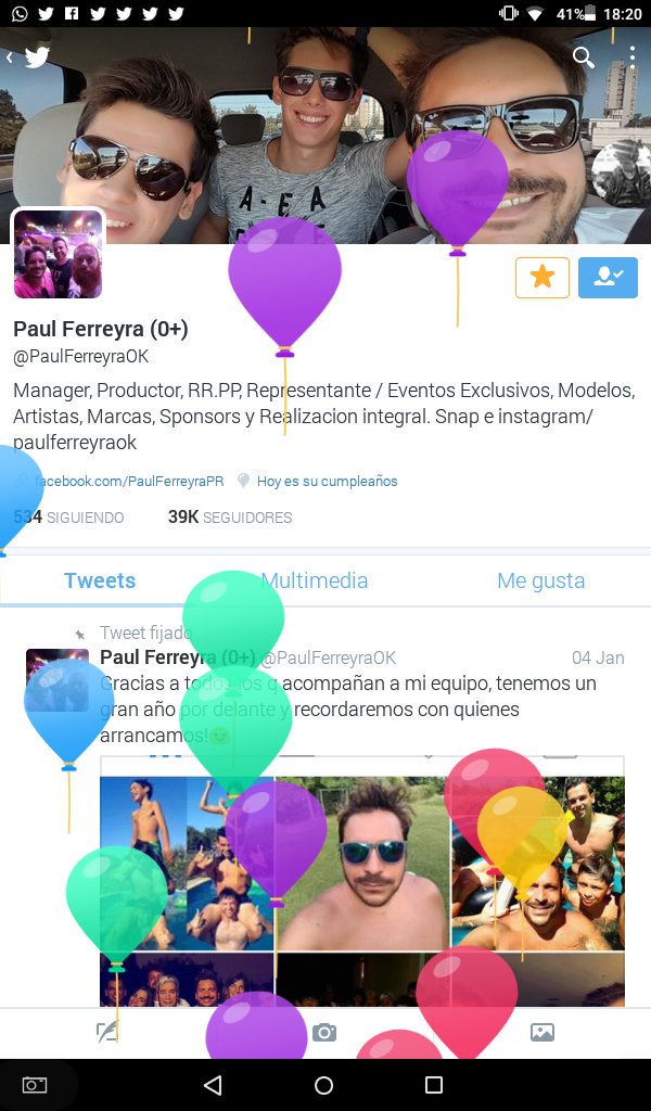 amoracelli_'s tweet photo. Feliz cumplee @PaulFerreyraOK !!! 
Espero que la pases bien 😘 https://t.co/yGFCZB85I2